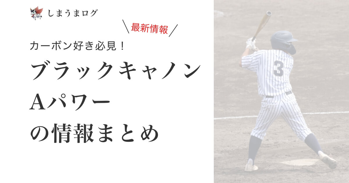 カーボン好き必見！ブラックキャノンAパワーの情報まとめ