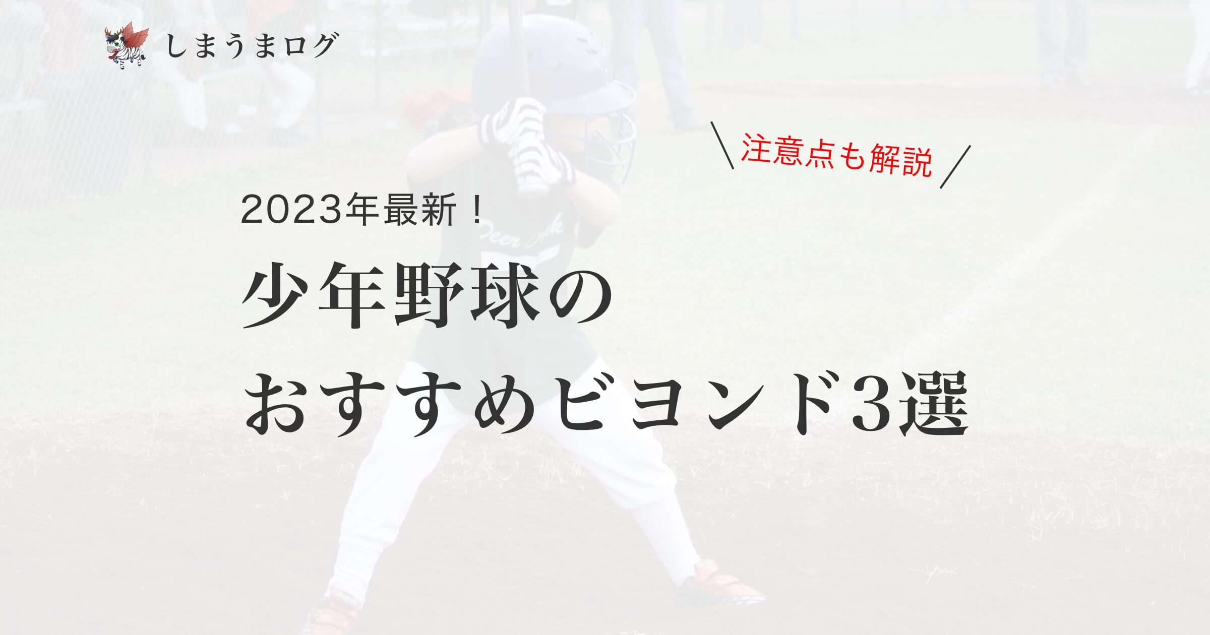 2023年最新！少年野球のおすすめビヨンド3選